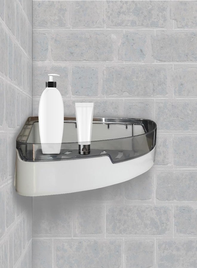 IBELL No-Drill Corner Wall-Mounted Bathroom Organizer Shelf, Adhesive Rack for Home & Kitchen - Image 5